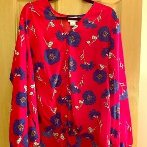 Liz Claiborne Floral blouse. EUC